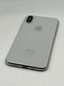iPhone XS, 64GB, silber (ID: 52535), Zustand "gut", Akku 85%